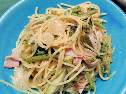 山菜最高!タラの芽パスタペペロンチーノ